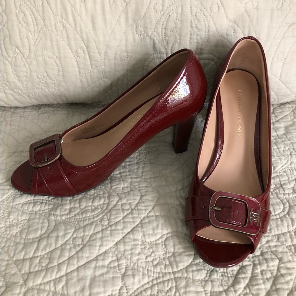 Etienne Aigner, 6.5, Ruby Red Heels